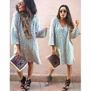 Long Grey Chunky Sweater